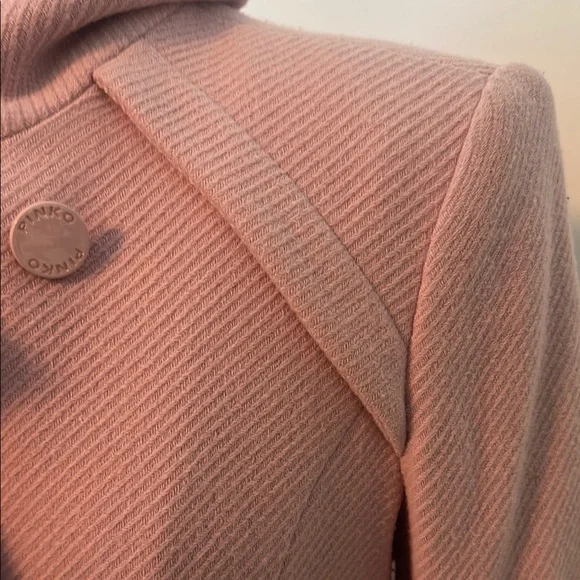 Women's Pink Double-Breasted Coat - Picture 5 of 10